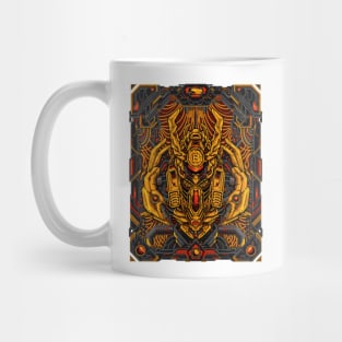 Fiery Mecha Bitcoin Titan Mug